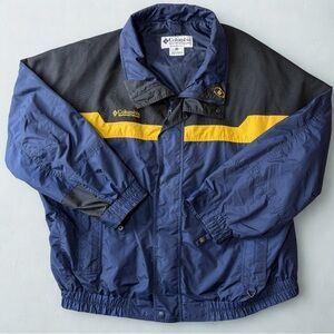 90s Vintage Columbia Bugaboo Men’s XXL Interchange Parka Bomber Jacket Navy Gold